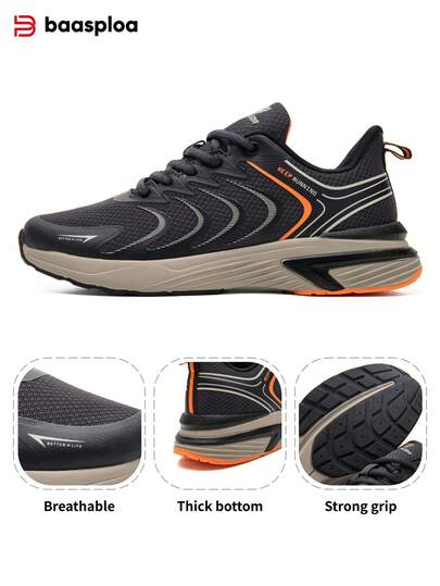 baasploa Men's Running Shoes, Lightweight Walking Shoes, Mesh Breathable Fashion Men's Outdoor Sports Shoes, Spring Tennis Running Fashion Sports Shoes, Outdoor Shoes, Sports Shoes, Student Shoes, Retro Running Shoes, Retro Casual Shoes (If Your Feet Are Wider, Please Choose One Size Up)