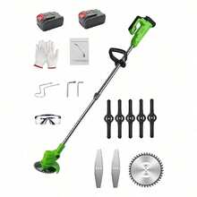 Desbrozadora Inalámbrica Césped Podadora De Cortadora Pasto Verde - Verde - Ver 2