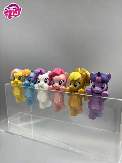 12pcs My Little Pony Cute Lying Figurines, Blind Box Random Colors, Surprise Gift, Suitable For Birthday, Christmas, Valentine's Day, Back To School, Decorations, Party Favors
