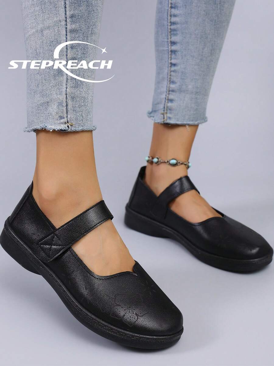 STEPREACH New Women Casual Sports Shoes, Mesh Breathable Comfortable Lightweight Slip-On Driving Shoes - Black - View 1