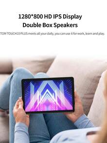 Qetupa 10.1 吋 M9-4 Android 15 平板電腦，4GB RAM+128GB ROM，A523 八核心 2.0GHz 處理器，HD(1280x800) IPS 觸控螢幕，5MP 前置鏡頭與 13MP 後置鏡頭，6000mAh 電池，802.11ac WIFI5 2.4G+5G，藍牙 5.2，GPS，不支援 SIM 卡，適合閱讀與遊戲 - 銀色帶皮套 - 查看 5