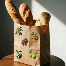 56 miếng dán hình cây và quả sống động như thật - Chất liệu PET trong suốt dùng trang trí sổ tay và đồ thủ công DIY. - 56 CÁI - Xem 8