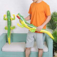 2 Piezas de Cocodrilos Inflables de PVC, Juguete Acuático Flotante, Doble Divertido TBGW - 2 piezas - Ver 4