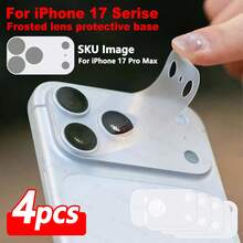 ZYONS 4 pièces Protecteur d'objectif nano mat 9H compatible avec iPhone 17 Pro Max/Pro/Air/17 Série - Anti-traces de doigts/Anti-reflet/Anti-rayures, découpe précise, sans bulles, installation facile, compatible avec les coques de téléphone, prend en charge la charge sans fil, anti-jaunissement, haute définition claire, protection minimaliste de l'appareil photo - 4 pièces - Voir 15