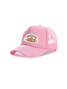 1PC Women's "GOODVIBES" Patch Mesh Hat, Casual Adjustable Snapback Trucker Cap,Y2K Aesthetic Mesh Trucker Hat,Breathable Sun Hat Daily Casual Headwear,Perfect For Casual Outings & Vacation - Multicolor - View 11