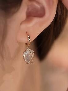 优雅金属郁金香耳环 - 派对、生日和节日礼物，百搭精致的金属配饰 - 多色 - 查看 6