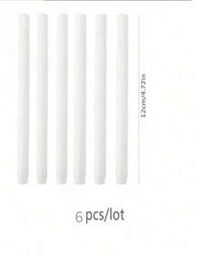 3pcs/Set White Liquid Chalk Markers, Suitable For Blackboard, LED Writing Board, Stickers & Labels, Erasable, Back To School Essential - White - View 7