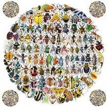 204 Pieces Insect Stickers - Cute Animal Bug Decals For Notebooks, Journals & Science Education Crafts - 204PCS - View 2