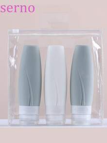 Juego de botellas de viaje de silicona, envases de cosméticos de silicona, botellas de almacenamiento, kit de artículos de tocador - Multicolor - Ver 5