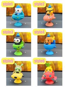Figur Mobil Ritme Pasukan Bawah Air OCTONAUTS Mainan Anak Gantungan Kunci Aksesori Tas Sekolah Hadiah Liontin PVC Hadiah Tas Sekolah Siswa Figur Mobil Konsol Tengah Kuda Gemerincing Barang Dekoratif Dekorasi Gantung - MultiWarna - View 4