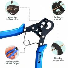 Looper Pliers In One Step Jewelry Making, 1.5mm-2.25mm-3mm Looping Size, Beading Looper, Wire Looping Pliers 24-18 Gauge Wire, Patented, One Step Looper Jewelry, One Step Looper Pliers.Ring Pliers, Easy To Cut, Durable Multi - Khác nhau - Xem 7