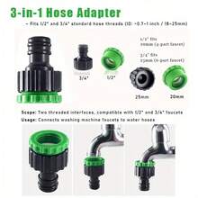 The 25/75/100 Multi-Function Water Hose Reel, Which Serves Multiple Purposes, Is Suitable For Watering Plants, Washing Cars, Cleaning, And Washing Pets. It Is Convenient And Efficient, Meeting Diverse Needs. - 100英尺 - 查看 4