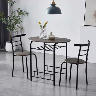  Mcc Direct Dining Table And Chairs Set Metal Wood Effect Kitchen Table Dining Chairs Barley