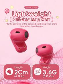 [Acer Official Genuine] OHR501 Wireless Bluetooth Earphones, In-Ear Design, Type-C Charging, Call Noise Cancellation, Miniature & Portable, Comfortable Wear, Suitable For Sports & Running, Compatible With Phones, Tablets, Laptops, Ladies Version, Multiple Colors - one-size - View 6