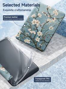 Ayotu 1 chiếc ốp lưng máy tính bảng và máy đọc sách Kindle họa tiết cây anh đào xanh cổ điển, tương thích với Samsung Galaxy Tab A9 Plus, Galaxy Tab A9 Plus (thế hệ thứ 11 - ra mắt năm 2024) (6 inch), Kindle Paperwhite thế hệ thứ 12 năm 2024. Món quà tuyệt vời cho mùa lễ hội, kiểu dáng đơn giản và thời trang. - Nhiều màu - Xem 10