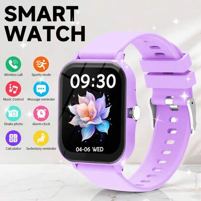 Full Touch Smart Watch: Supports Wireless Calling, Pedometer, Music Control, Remote Photography, Alarm Clock And Other Smart Watch Functions. Suitable For Android/IOS Phones, Suitable For Men And Women. Equipped With 260mAh Battery. It Is An Ideal Gift Choice For New Year, Thanksgiving And Christmas.