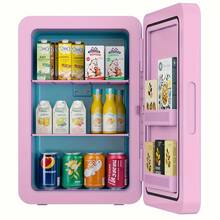Advwin 22L Mini Fridge For Bedroom, 12v DC Portable Cooler & Warmer, Mini Refrigerator With Glass Front, For Car Office Desk & Dorm Room Food Beverage Skincare Makeup - US A Type Plug(110-127V) - View 14