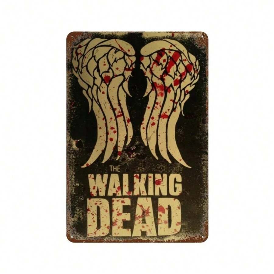Old Movie Poster The Walking Dead Wall Sign Decor American Film Tin Sign Metal Plaque Bar Club Wall Plate Retro Home Decorat - 20 - Xem 1