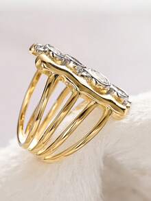 1 chiếc nhẫn Cubic Zirconia lãng mạn dành cho nữ, thích hợp làm quà tặng đám cưới, lễ đính hôn, kỷ niệm, tiệc tùng hoặc quà Valentine. - 1 # - Xem 7