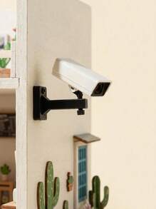 POKOJA LAND 1pc 1:12 Dollhouse Miniature Surveillance Camera Model, Micro Mini Monitoring Probe, Dollhouse Realistic Micro Mini Security Camera, Miniature Realistic Camera, Miniature Realistic Security Camera Model, Dollhouse Micro Mini Realistic Camera Model Prop, Miniature Food Toy Scene Decor Model - Multicolor - View 1