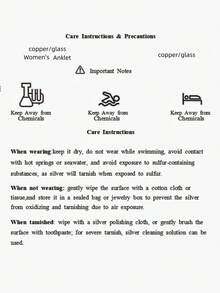 1件装度假风精致蝴蝶链脚链，女士款 - 銀色 - 查看 7