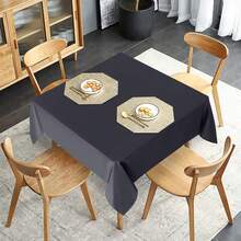 Sancua 2 Pack Dark Grey Tablecloth 54 X 54 Inch, Stain And Wrinkle Resistant Square Table Cloth - Washable Polyester Table Cover For Dining Tables, Buffet Parties And Camping - Grey - View 4