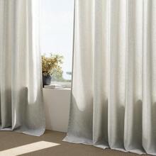 Linen Gray Pinch Pleated Sheer Curtains 96 Inch Long, Boho Beige Gothic Viral Drapes Pinch Pleated Curtains With Hooks For Living Room,Neutral Back Tab Bedroom Curtains 40\ X 96\ 8 FT 2 Panels - 灰米色 - 查看 7