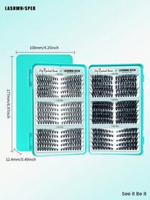 Eyelash Book DIY Individual Cluster False Eyelashes At-Home Eyelash Extensions Natural Reusable For Beginners - Multicolor - View 9