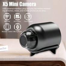 1/2/3pcs X5 1080P HD WiFi Indoor Security Surveillance Camera, 2.4G Home Monitor With Night Vision And Wide Angle Motion Detection Indoor IP Camera - 彩色 - 查看 2