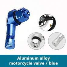 BLALION-válvula de aleación de aluminio para llanta de motocicleta, ángulo de 90 grados, vástagos de válvula sin cámara para llanta, 1. ZXJY - Negro 1 pieza - Ver 8