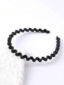 4pcs Fashionable Leopard Dot Transparent Anti-Slip Headbands, Including Wavy Headbands And Home Skincare Headbands, Suitable For Daily Face Washing Or Makeup Use - Multicolor - View 3