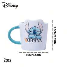 Official Genuine Stitch Ceramic Cup, Creative Stitch Mug, Coffee Cup, Home Water Cup - Multicolor - View 10