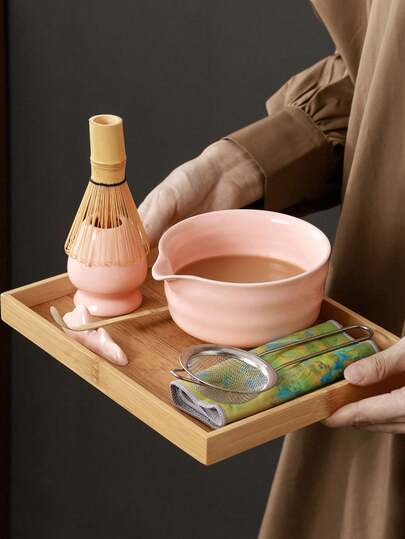 4pcs/Set Song Dynasty Matcha Bowl, Matcha Preparation Tools, Matcha Brush, Japanese Tea Bowl, Whisk, Tea Scoop