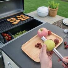 1pc Stainless Steel Fruit Scooper | Multifunctional, Easy To Clean, 430 Stainless Steel Kitchen Tool, Suitable For Apples, Pears, Etc. - Multicolor - View 11