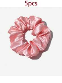 Smooth Texture Gift Set, Includes Satin Sleep Eye Mask, Women's Facial Massager, Hair Scrunchies, Satin Gift Bag, Suitable For Women's Birthday Party, Pajama Party And Other Occasions, Made Of Polyester, Pink Non-Electric Cleansing Tool, And Storage Bag, Applicable For Singles Party, Pajama Party, Women's Party, Wedding Favors, Holiday Gifts, Anniversary, Birthday Gifts, Back To School Season And Other Occasions. - 粉色 - 查看 12