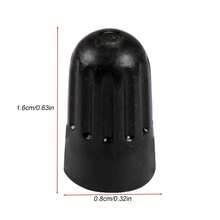 Tapas de vástago de válvula de neumático de plástico negro para TR20008 TPMS, tapas largas universales de válvula de neumático para coche, camión, SUV, bicicleta y motocicleta DQEX - 25 piezas - Ver 2