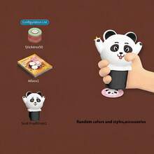 Cute Animal Sticker Stamp Machine, Panda/Frog/Cat/Monkey, Children's DIY Sticker Maker, Cultivate Creativity And Motor Skills, Ideal Gift For Birthday, Holiday, Christmas, Easter, Halloween, Thanksgiving, New Year, Back To School - Multicolor - View 10