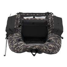 286.6 Lbs Portable Inflatable Fishing Boat - 90-180°Adjustable Backrest, Ideal For Fishing, Rafting & Outdoor Adventures, Easy Setup With Included Hand Pump - Camouflage - View 10