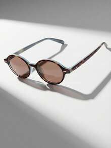 Women's Vintage Fashion Round Sunglasses - A Must-Have For The Season - Họa tiết da báo màu xám - Xem 2