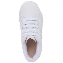 Tênis Infantil Feminino Casual Confortável Moda 28 ao 36 - Branco - Visão 7