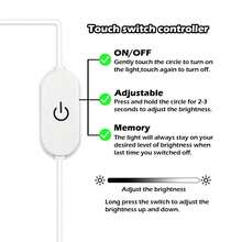 Touch Switch Neon Light Strip - USB Powered. Available In Warm Light/White Light, Comes With Clips For Easy Installation. Perfect As Ambient Lighting For Bedrooms, Living Rooms, And Cabinets. - Touch the Neon Light Strip - View 9