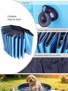 Foldable Dog Pet Bath Pool Collapsible Dog Pet Pool Bathing Tub Kiddie Pool Doggie Wading Pool For Puppy Small Medium Large Dogs Cats And Kids   Foldable Dog Pool Portable Pet Bath Tub And Kiddie Swimming Pool Collapsible Bathtub For Puppies Small Medium And Large Dogs Cats And Kids - Multicolor - View 10