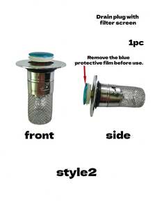 1pc Stainless Steel Bathroom Sink Drain Stopper - Pop-Up Drain With Hair Catcher, Fits 1.18 Inch - 1.57 Inch Sink, Chrome Plated Surface - Multicolor - View 9