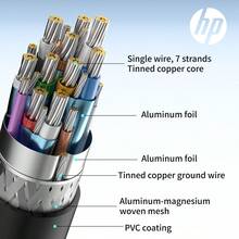 HP Cable DP DP1.2, 4K (3840*2160), 144Hz, Cable de conexión de datos 4k/2k para monitor de computadora, interfaz de tarjeta gráfica DisplayPort, Cable DP a DP 1.2 - Negro - Ver 7