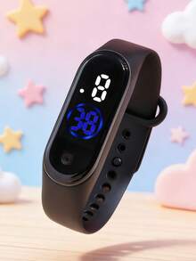 1pc Fashion LED Electronic Watch For Kids, Displays Time & Date, Suitable For Christmas, Holidays, School, Sports And Daily Wear - Multicolor - View 12