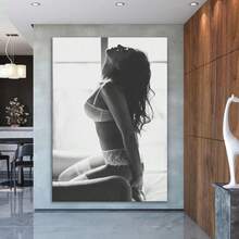 各种尺寸的闺房照片帆布画 - 将您的照片变成帆布艺术品，闺房照片打印，闺房图片，闺房摄影，闺房艺术，非常适合卧室、客厅、周年纪念日和生日礼物 - 彩色 - 查看 3