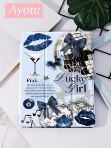 Ayotu This IPad Case With A Star-Shaped Bow Pattern Is Compatible With IPad 10.2 Inch (2021/2020, 9th/8th Generation), Galaxy Tab A8 10.5 Inch (2022), And Kindle Paperwhite 12th Generation (2024). It Has A Pen Slot And Supports Auto Sleep/Wake Function, A Fashionable Protective Case. - Nhiều màu-1 - Xem 3