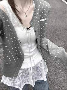 Women Cardigans - màu xám đá phiến - Xem 3