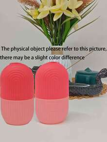 1pc Silicone Ice Cube Tray, Reusable Facial Ice Roller For Beauty Skincare, Face & Eye Massage Ice Roller, Back To School Essential - Multicolor - View 12