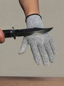 耐用防割手套，不锈钢网状链甲手套，防割手套，适用于切割、磨削、去壳和刨丝等作业 - 多色 - 查看 2